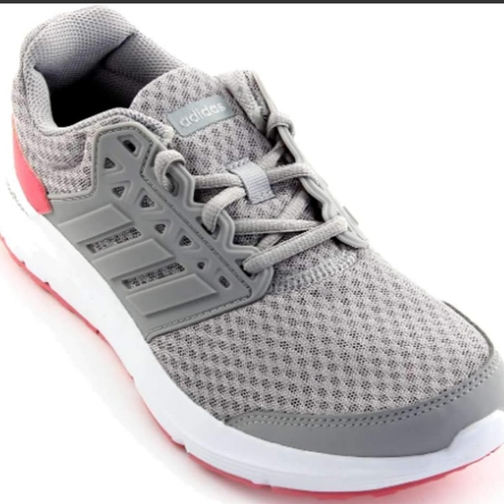 adidas Gray and Pink Athletic Shoes
